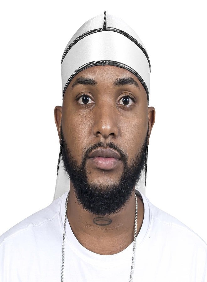 ForceWave 10 Pieces Silky Durags Long Tail for Women Men Satin Durag 360 Wave, Dorag, 10 Pieces - Image 4